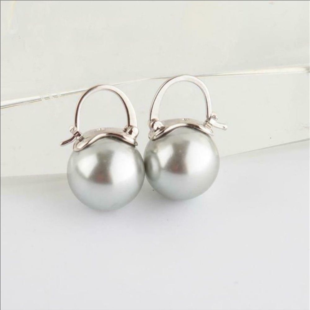 Kate Spade Silver Pearl Earrings - Picture 4 of 8